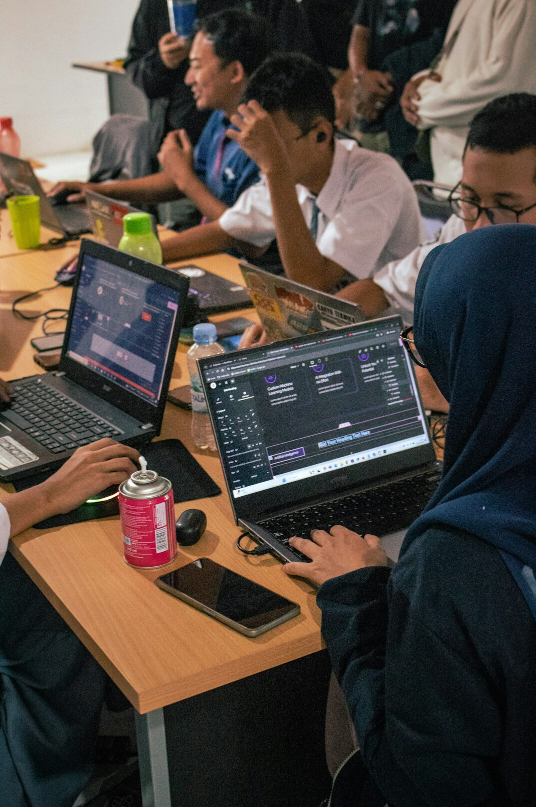 students in programming course